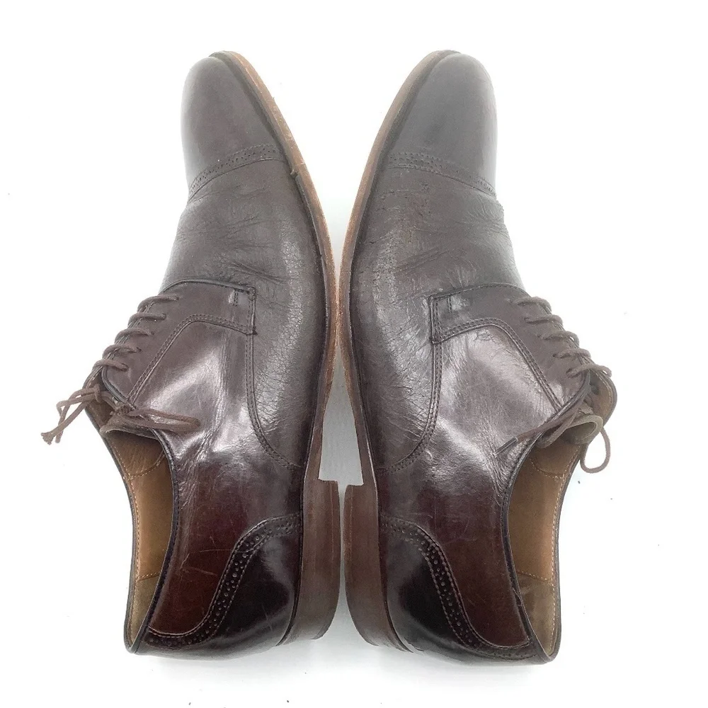 Mezlan‎ Mens Leather Brogue Cap Toe Oxfords Shoe Orbison Espresso Brown S…
